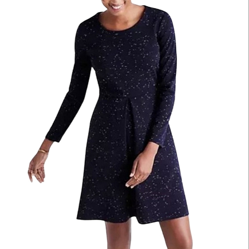 Madewell Navy Blue Long Sleeve Knit Dress Size 14